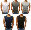 Herren Tank Top Muskelshirt Ärmellos Unterhemd Achselshirt Sport Gym MIX DSTREET