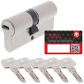 ABUS EC550 Schließzylinder 40/40 mm verschiedenschließend 5 Schlüssel + Codecard