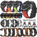 Für Garmin Fenix 7 7X Pro Quick Fit Leder Silikon Metall Uhrenarmband Gürtel