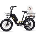 750W Elektrofahrrad 48V 15Ah Fat Tire E Mountainbike 20 Zoll Offroad eBike Moped