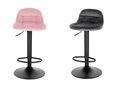 2er Set Barhocker Barstuhl Tresenhocker Samt Höhenverstellbar 360° drehbar Stuhl
