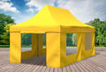 Faltpavillon Faltzelt Pavillon 3x6m Gelb Gartenzelt Klappzelt Wasserdicht