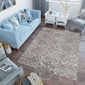 Langflor Teppich Modern Shaggy Ethno Design Geometrisch Weich Wohnzimmer ÖKOTEX