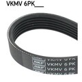 Keilrippenriemen SKF VKMV 6PK2460 für Mercedes-Benz Chrysler Cadillac Dodge Audi