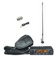 SET Albrecht AE 6110VOX Mini CB-Funkgerät m. 60cm Antenne u. Anschlußmaterial  X