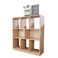 Raumteiler Holz 3 Etagenregal 8 Fächer Standregal Wohnwand Bücherregal Split