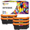 4x Toner Kompatibel für HP CE400A CE401A CE402A CE403A 507A CE400A-03A