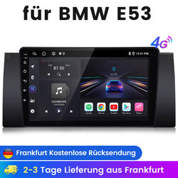 8Kern 64GB CarPlay LTE 4G Android13 Autoradio GPS Navi DSP für BMW X5 E53 WIFI 