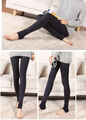 Damen Thermoleggins 1 Pack Frauen  Winter Thermohose Leggins Glatt Jogging XS-M