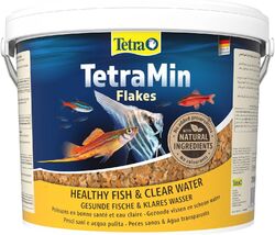 Tetra Min Flakes Hauptfutter Zierfische Flockenform BioActive Formel Dose 10 Ltr