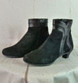 Camper Stiefelette Ankle Boots Leder Velours Damen Schwarz Gr. 39