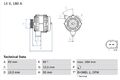 BOSCH Lichtmaschine Generator Lima 0 986 047 480 +72.24€ Pfand für MERCEDES SL