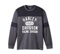 Harley-Davidson Racing Jersey Longsleeve Gr. XXL - Grau Weiß Schwarz T-Shirt