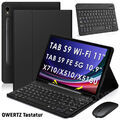 Für Samsung Galaxy Tab S9 FE S8 S7 A9+ A8 QWERTZ Bluetooth Tastatur Maus Hülle