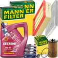 MANN INSPEKTIONSPAKET+5L MANNOL 5W-40 MOTORÖL passend für OPEL CORSA D 1.0-1.4