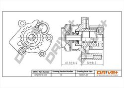 DR!VE+ WASSERPUMPE passend für AUDI A3 A4 A6 CHRYSLER SEBRING DODGE AVENGER