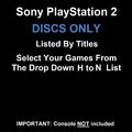 Sony PlayStation 2 PS2 Discs NUR Wählen Sie Ihre Spiele aus der Dropdown-Liste H-N