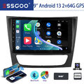 2+64G Android 13 Autoradio Für Mercedes Benz CLS E-Class W211 W219 GPS DAB+ WiFi