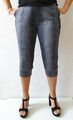  Damen  Bermuda 3/4  Hose Leggins GR 42-50 Capri Kurzehose 60% Cotton Leggings