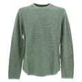  QS by S OLIVER Herren Pulli Pullover Strick Rundhals green meliert grün 30746