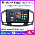 Android13 Autoradio Navi 4+64G Für Opel Insignia 2008-2012 Buick Regal 2009-2013