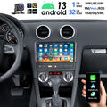 Autoradio 32G Android 13 Carplay GPS Navi Kam Für Audi A3 S3 RS3 8P 8V 2003-2012