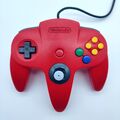 Nintendo 64 N64 Controller - Joystick Gamepad - Rot Red