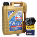 5L LIQUI MOLY 5W30 LONGLIFE III + HENGST Ölfilter für VW GOLF 4 5 6 POLO 1.0-1.6