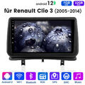 1+32GB 9"Android 12 Autoradio Für Renault Clio III 2005-2014 BT FM GPS Navi DAB+