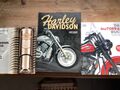 Sammlung gebundener Harley Davidson Bücher für Fans