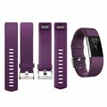 Lila Ersatz Silikon Band Armband Schnalle für Fitbit Charge 2