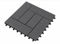 Premium WPC Terrassenfliese Anthrazit Balkonfliese Einzelfliese 30x30x2,1 cm 