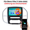 Für Mercedes Benz Vito 3 W447 2014-2020 10"Android 12 Autoradio Navi GPS Carplay