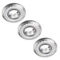 Litecraft Einbau-Downlight Festdeckenstrahler Nickel - 3er-Pack Auflösung  