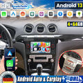 DSP Autoradio Android 13 Für Ford C-MAX S-Max 2006-2010 GPS 4G+64G DAB+ CarPlay