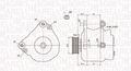 Lichtmaschine Generator Lima MAGNETI MARELLI 063731818010 für VW GOLF 6 5K1 AUDI