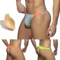 Herren Surf Strand Sexy Niedrig Bikini Tanga-Hose Bademode Badehose Cup Neu