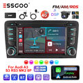 4+64G Android 13 DAB+ Carplay Autoradio GPS Cam Für Audi A3 8P 2003-2013 S3 RS3