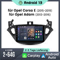 Android 13 9" Autoradio GPS Navi DAB+ Carplay 2+64GB Für Opel Corsa E 2015-2019