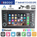 Carplay Android 13 Autoradio Navi RDS WIFI Für Audi A4 S4 RS4 B6 B7 B8 SEAT EXEO