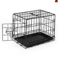 lionto Hundetransportkäfig Hundetransportbox Tiertransportbox Hundebox, (S) 