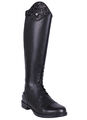 QHP Leder-Reitstiefel Romy Junior weit schwarz RV Oberteil wechselbar Gr. 39