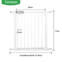 Treppenschutzgitter Ohne Bohren Auto Close Treppen Tür Baby Türschutzgitter NEU