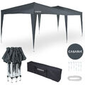 Pavillon 3x6m Faltpavillon Pop-Up Partyzelt Festival Knopfdruck Gartenzelt 