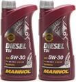 Mannol Diesel TDI 5W-30 Motoröl 2x 1l = 2 Liter