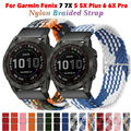 22/26mm QuickFit Nylon Sport Armband Für Garmin Fenix 5/5X Plus/6/6X Pro/7/7X