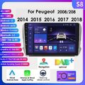 8+128G Android 13 Für Peugeot 2008/208 2013-2018 Carplay Autoradio GPS 8Kern DSP