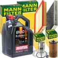 MANN INSPEKTIONSPAKET+5L MOTUL EFE 5W-30 MOTORÖL passend für OPEL ASTRA G ZAFIRA