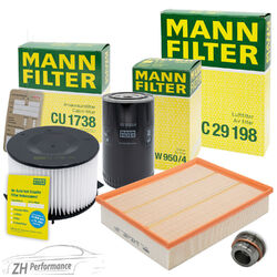 MANN-FILTER INSPEKTIONSPAKET FILTERSATZ A FÜR VW TRANSPORTER T4 2.4 D 2.5 TDI