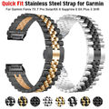 Quick Fit Edelstahl Armband Für Garmin Fenix 3/3 HR 5X/5 Plus 6X/6 Pro 7X 7 8 E